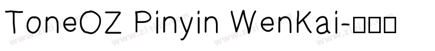 ToneOZ Pinyin WenKai字体转换